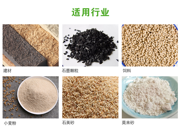 高頻振動篩主要用于化工，建材，石墨顆粒，飼料，小麥粉，石英砂，豆漿，果汁等各種物料的干法、濕法篩分、分級、脫水，過濾。