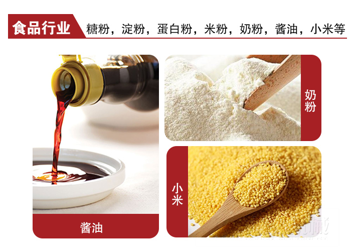 全不銹鋼食品振動篩可用于糖粉，小米，淀粉，蛋白粉，米粉，奶粉，醬油等物料